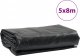 Plandeka vidaXL Plandeka, czarna, 5x8 m, 600 g/m 8
