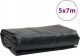 Plandeka vidaXL Plandeka, czarna, 5x7 m, 600 g/m Lumarko! 8