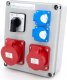ELS Elektrotechnika Rozdzielnica budowlana 16A/5P + 32A/5P + 2*GS 230V + wyłącznik L-0-P, N211LP 6