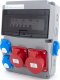 ELS Elektrotechnika Rozdzielnica budowlana 32A/5P + 16A/5P + 4*GS 230V + zabezpieczenia + różnicówka, 11NO42C11C1F 3