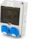 ELS Elektrotechnika Rozdzielnica budowlana, ogrodowa 2*GS 230V + zabezpieczenia + różnicówka, 6NO21C00F 1