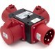 ELS Elektrotechnika Rozgałęźnik potrójny / trójnik siłowy przenośny IP44 32A 5P 400V P003W 1