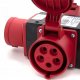 ELS Elektrotechnika Rozgałęźnik potrójny / trójnik siłowy przenośny IP44 32A 5P 400V P003W 7