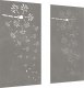 vidaXL Ogrodowe dekoracje ścienne, 2 szt., 105x55 cm, stal kortenowska 3
