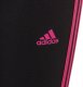 Adidas Legginsy dla dzieci adidas Essentials 3-Stripes Cotton Tights czarno-różowe IC3627 164cm 2