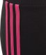 Adidas Legginsy dla dzieci adidas Essentials 3-Stripes Cotton Tights czarno-różowe IC3627 164cm 3