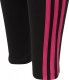 Adidas Legginsy dla dzieci adidas Essentials 3-Stripes Cotton Tights czarno-różowe IC3627 164cm 4