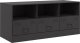 vidaXL Szafka pod telewizor, czarna, 99x39x44 cm, stalowa 1