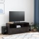 vidaXL Szafka pod telewizor, czarna, 99x39x44 cm, stalowa 2