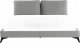 Beliani Łóżko welurowe 180 x 200 cm szare MELLE 4
