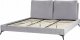 Beliani Łóżko welurowe 180 x 200 cm szare MELLE 6