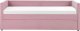 Beliani Łóżko wysuwane tapicerowane 90 x 200 cm różowe MIMIZAN 12