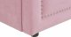 Beliani Łóżko wysuwane tapicerowane 90 x 200 cm różowe MIMIZAN 9