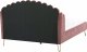 Beliani Łóżko welurowe 160 x 200 cm różowe AMBILLOU 6