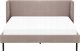 Beliani Łóżko welurowe 160 x 200 cm beżowoszare ARETTE 6