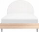 Beliani Łóżko tapicerowane 140 x 200 cm białe MILLAY 5