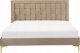Beliani Łóżko welurowe 140 x 200 cm beżowoszare LIMOUX 7