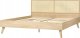 Beliani Łóżko rattanowe 180 x 200 cm jasne drewno MONPAZIER 2