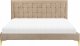 Beliani Łóżko welurowe 160 x 200 cm beżowoszare LIMOUX 6