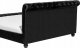 Beliani Łóżko wodne welurowe 180 x 200 cm czarne AVALLON 7