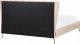 Beliani Łóżko welurowe 160 x 200 cm z portem USB beżowe MIRIBEL 9