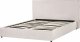 Beliani Łóżko z pojemnikiem welurowe 160 x 200 cm złamana biel LAVAUR 6