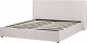 Beliani Łóżko z pojemnikiem welurowe 180 x 200 cm złamana biel LAVAUR 7
