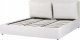Beliani Łóżko z pojemnikiem welurowe 180 x 200 cm złamana biel BAJONNA 6