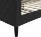 vidaXL vidaXL Łóżko dzienne, czarne, 90x200 cm, obite aksamitem 6