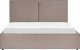 Beliani Łóżko z pojemnikiem tapicerowane 160 x 200 cm beżowoszare MOISSAC 5