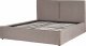 Beliani Łóżko z pojemnikiem tapicerowane 160 x 200 cm beżowoszare MOISSAC 6