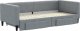 vidaXL vidaXL Sofa rozsuwana z szufladami, jasnoszara, 90x200 cm, tkanina 3