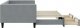 vidaXL vidaXL Sofa rozsuwana z szufladami, jasnoszara, 90x200 cm, tkanina 4