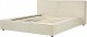 Beliani Łóżko sztruksowe 160 x 200 cm beżowe LINARDS 6