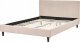 Beliani Łóżko tapicerowane 140 x 200 cm beżowe FITOU 6