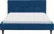 Beliani Łóżko tapicerowane 140 x 200 cm niebieskie FITOU 4