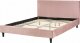 Beliani Łóżko tapicerowane 140 x 200 cm różowe FITOU 6