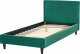 Beliani Łóżko welurowe 90 x 200 cm ciemnozielone FITOU 4