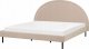 Beliani Łóżko boucle 180 x 200 cm beżowe MARGUT 1