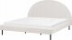 Beliani Łóżko boucle 180 x 200 cm białe MARGUT 1
