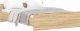vidaXL vidaXL Rama łóżka z wezgłowiem i zanóżkiem, dąb sonoma, 135x190 cm 2