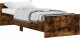 vidaXL vidaXL Rama łóżka, opalany dąb, 75x190 cm, materiał drewnopochodny 2