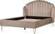 Beliani Łóżko welurowe 140 x 200 cm beżowoszare AMBILLOU 4