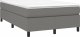 vidaXL Łóżko kontynentalne z materacem, ciemnoszare, 120x190cm tkanina 2