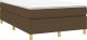 vidaXL Łóżko kontynentalne z materacem, ciemnobrązowe, 120x190 cm 2