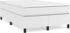 vidaXL Łóżko kontynentalne z materacem, białe, 120x190 cm, ekoskóra 1
