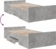 vidaXL vidaXL Rama łóżka z szufladami, szarość betonu, 75x190 cm 7