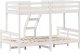 vidaXL vidaXL Łóżko piętrowe, 90x200/120x200 cm, białe, lite drewno sosnowe 5