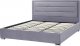 Beliani Łóżko z pojemnikiem welurowe 180 x 200 cm ciemnoszare ROUEN 8