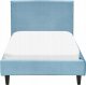 Beliani Łóżko welurowe 90 x 200cm błękitne FITOU 6